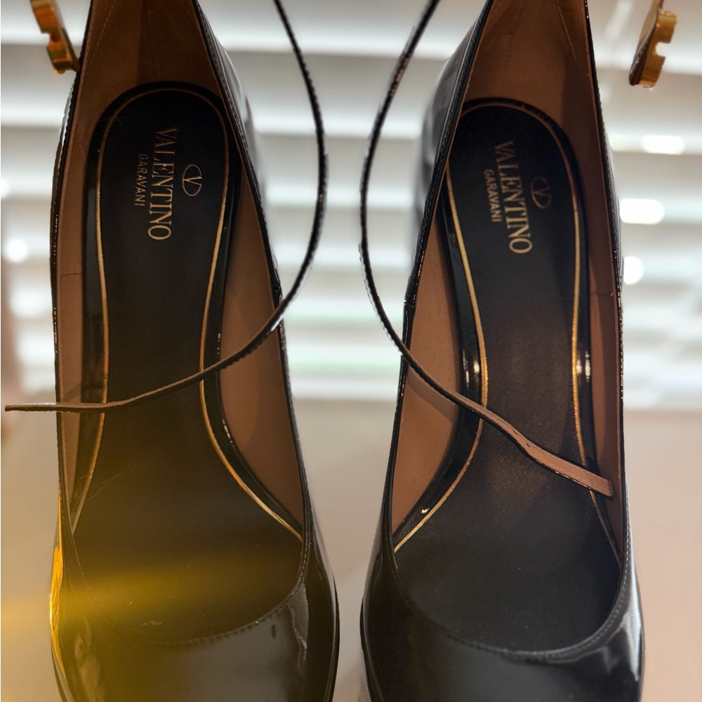 Valentino Black Leather Heels